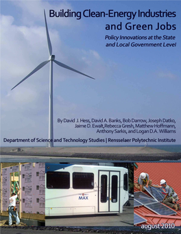 Building Clean-Energy Industries and Green Jobs