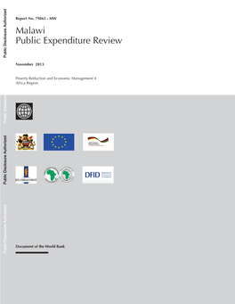 Malawi Public Expenditures: Issues and Options, September 2001