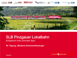 SLB Pinzgauer Lokalbahn Erfolgreich Trotz Schmaler Spur