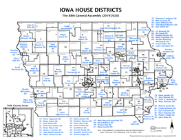 IOWA HOUSE DISTRICTS the 88Th General Assembly (2019-2020) 57 - Shannon Lundgren (R) 59 - Bob Kressig (D)
