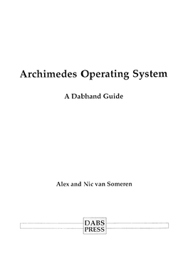 Archimedes Operating System