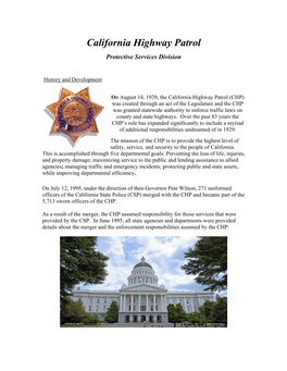 California Highway Patrol Protective Services Division