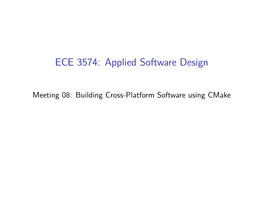 ECE 3574: Applied Software Design