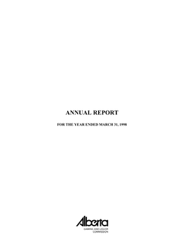 AGLC Annual Report 1998