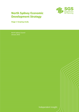 North Sydney Economic Development Strategy
