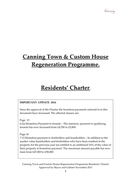 Canning Town & Custom House Regeneration Programme