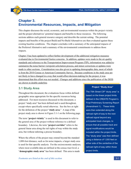 Environmental Resources Impacts and Mitigation