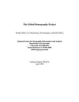 The Global Demography Project