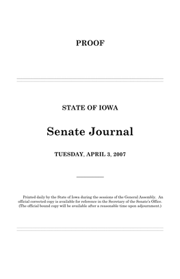 Senate Journal