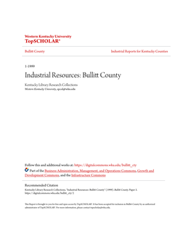 Industrial Resources: Bullitt County