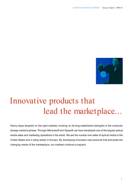 Innovative Products That Lead the Marketplace