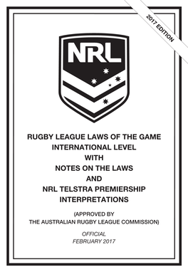 Rules of Rugby League