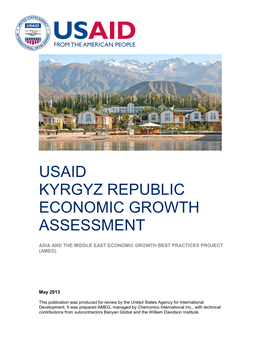 USAID Kyrgyz Republic Economic Growth Assessment Download