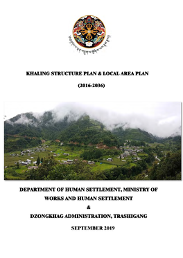 Khaling Structure Plan & Local Area Plan (2016-2036)