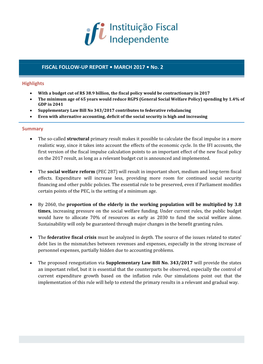 FISCAL FOLLOW-UP REPORT • MARCH 2017 • No. 2