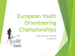 European Youth Orienteering Championships