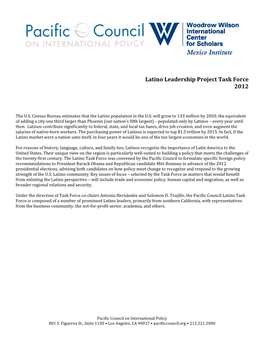 Latino Leadership Project Task Force 2012