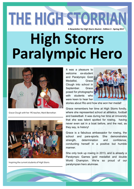 High Storrs Paralympic Hero