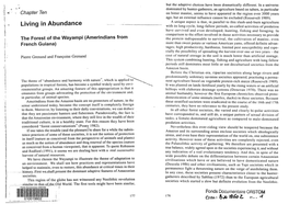 Living in Abundance : the Forest of the Wayampi (Amerindians from French Guiana)