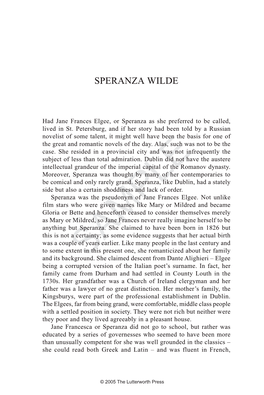 Speranza Wilde