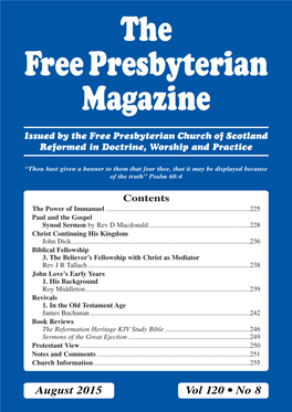 The Free Presbyterian Magazine