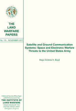 Satellite and Ground Communication Systems: Space and Electronic Warfare Threats to the United States Army