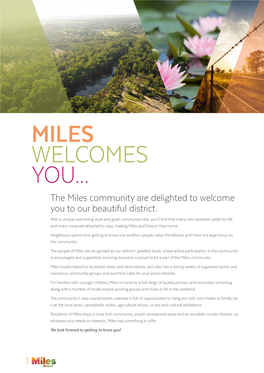 Miles Welcome You Brochure