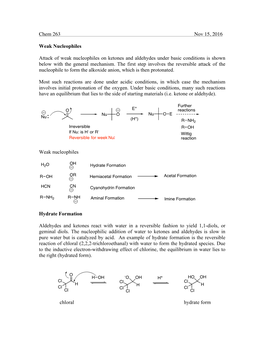 Chem 263 Nov 15, 2016