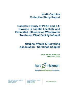 Collective Study of PFAS and 1,4-Dioxane in Landfill Leachate