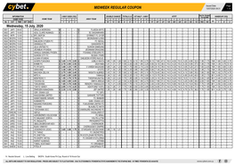 Midweek Regular Coupon 13/07/2020 09:31 1 / 4