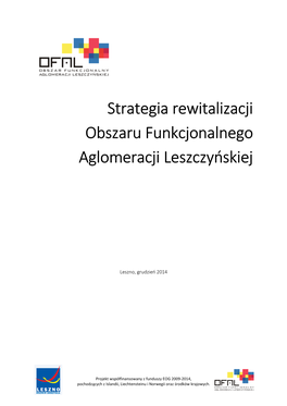 Strategia Rewitalizacji Obszaru Funkcjonalnego Aglomeracji Leszczyńskiej