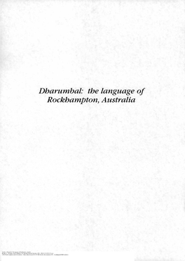 Dharumbal: the Language of Rockhampton, Australia