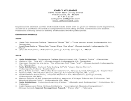 Cathy Williams Resume