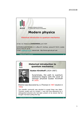 Modern Physics