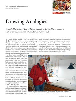 Vermont Magazine March/April 2019: Drawing Analogies