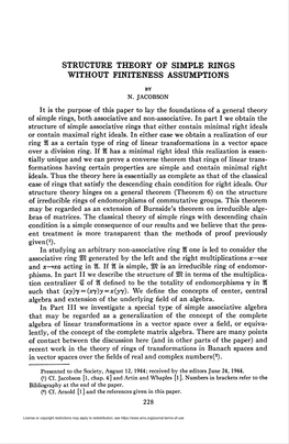 Structure Theory of Simple Rings Without Finiteness Assumptions