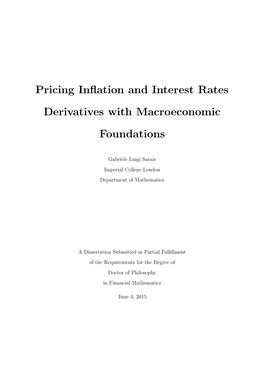 Pricing Inflation and Interest Rates Derivatives with Macroeconomic Foundations