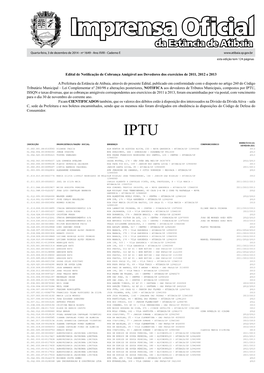 Da Estância De Atibaia Quarta-Feira, 3 De Dezembro De 2014 - Nº 1649 - Ano XVIII - Caderno E