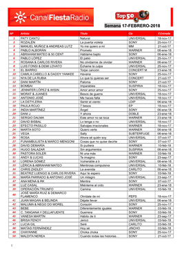 Semana 17-FEBRERO-2018