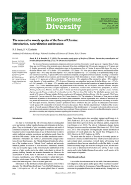 Biosystems Diversity, 27(3), 276–290