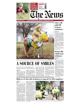 A SOURCE of SMILES City Administrator Ryan Schlabaugh Said He Had Re- Horse, and So We Did That,” He Said