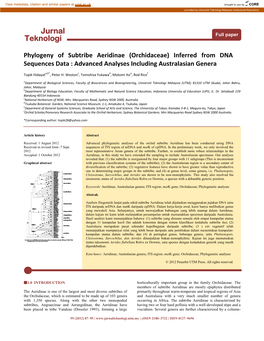 Template for for the Jurnal Teknologi