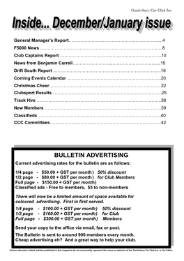 Bulletin Advertising