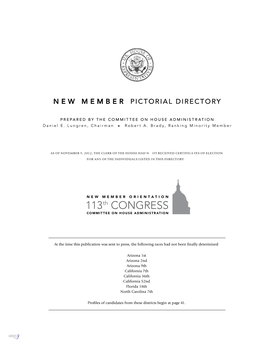 New Member Pictorial Directory