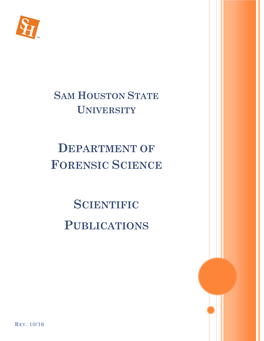 Sam Houston State University MSFS Publications