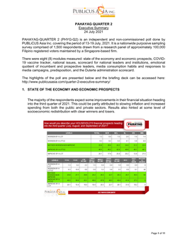 PAHAYAG Quarter 2 Executive Summary Deck