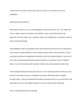What Do ​Toy Story, Star Wars, Indiana Jones, and Batman​Have in Common? [Wilhelm Scream Sfx] Welcome to Really Lacy Filmmak