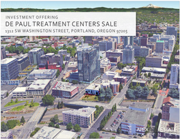 De Paul Treatment Centers Sale 1312 Sw Washington Street, Portland, Oregon 97205