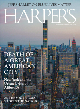 DEATH of a GREAT AMERICAN CITY New York and the Urban Crisis of Afl Uence