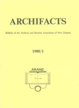Archifacts March 1988-1
